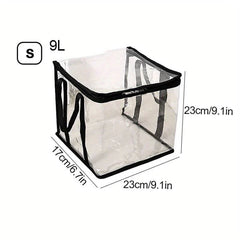 Durable Plastic Foldable Storage Bag Pack of 3