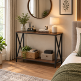 Bedroom Organizing Bucket Console Table