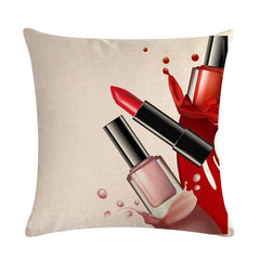Flower Lipstick Makeup Cushion Covers Pack 6
