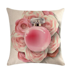 Flower Lipstick Makeup Cushion Covers Pack 6