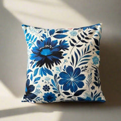 Royal Blue Garden Cushions Cover Pack of 2