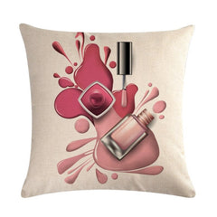 Flower Lipstick Makeup Cushion Covers Pack 6