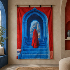 Azure Passage Wall Tapestry