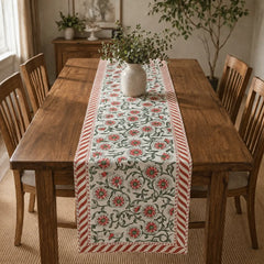 Scarlet Blossom Table Runner