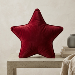 Maroon Midnight Star Collection Luxe Velvet Cushion