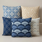 Indigo Elegance Printed Cushion Covers - (Pack of 5) For Living Room, Bed Room, Home Decor