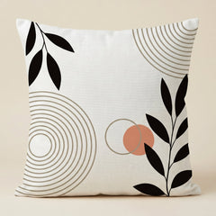 Terracotta Abstract Harmony Printed Cushion Covers - (Pack of 6) For Living Room, Bed Room, Home Decor