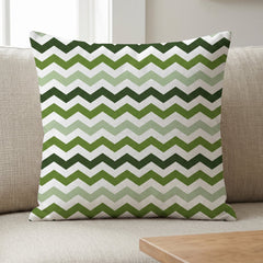 Chevron & Dot Green Printed Cushion Covers - (Pack of 5) For Living Room, Bed Room, Home Decor