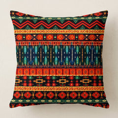 Multicolour Boho Printed Cushion Covers - (Pack of 7) For Living Room, Bed Room, Home Decor