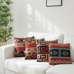 African Mudcloth Cushion Covers Pack of 4