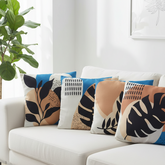 Ocean Palm Cushion Covers Pack of 4