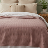 Viscos Cotton Thermal Blanket Powder Pink