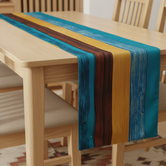 Rustic Burlap Table Runner With Mats