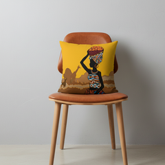 Yellow African Cushion Covers Pack of 3