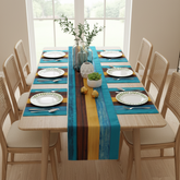 Rustic Burlap Table Runner With Mats