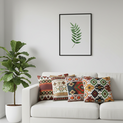 HOSTECCO Aztec Tribal Cushion Covers Pack of 4