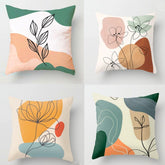 Patio Leaf Cushion Covers Pack of 4