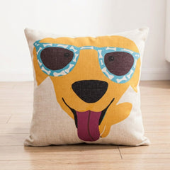 Jolly Animals Printed Cushion Covers - (Pack of 5) For Living Room, Bed Room, Home Decor