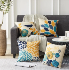 Skyting blue Cushion Covers Pack of 4