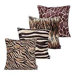 Animal Print Cushion Covers Pack 4