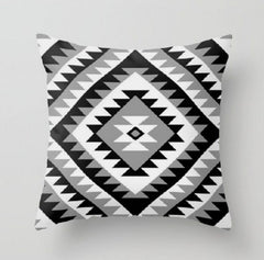 Aztec Black Geometric Cushion Cover Pack of 4