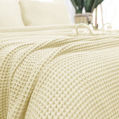 Waffle Thermal Blanket With Pillow King Size