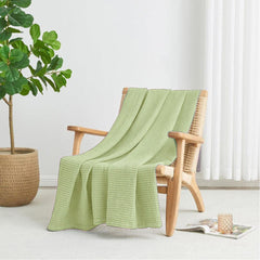 Waffle Thermal Blanket With Pillow King Size