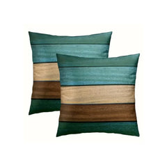 Vintage Brown & Teak Cushion Covers Pack of 2