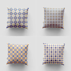 Arabesque Pattern Cushion Case Pack Of 4
