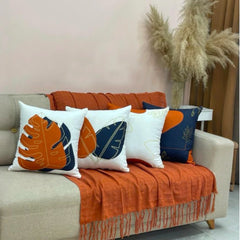 Blue Brazil Terracotta Cushion Covers Pack Of 4
