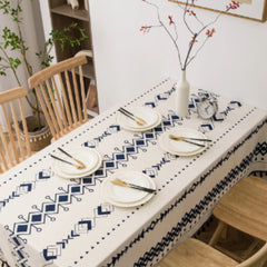 Geometric Print Table Cover