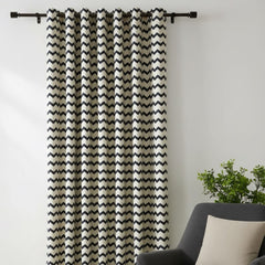 Zig Zag Chevron Eyelet Curtains