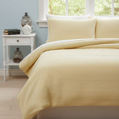 Light Honey Waffle Thermal Blanket With Pillow