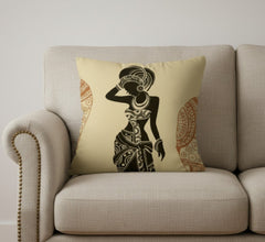 African Beige Cushion Covers - Pack of 3