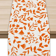 Tangerine Blossom Nebula Table Runne