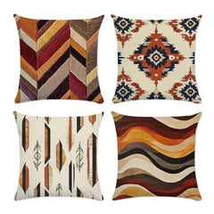 Rustic Horizon Printed Cushion Covers Pack of 4