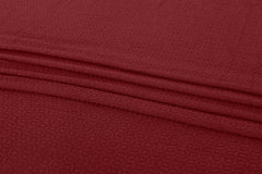 Waffles Terry Cotton Thermal Blanket - Maroon
