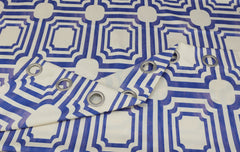 City Block Curtains Blue texture