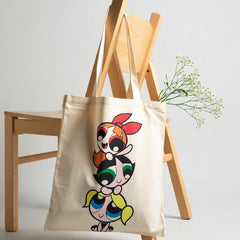 Power Puff Girls Canvas Tote Bag