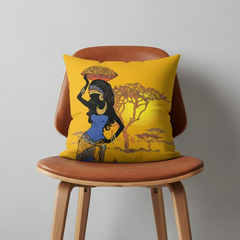 Yellow African Cushion Covers Pack of 3