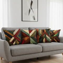 Contemporary Geometric Cushion Covers Pack of 4