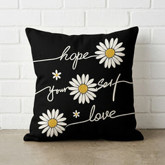 Daisy Printed Cushion Covers Pack of 4