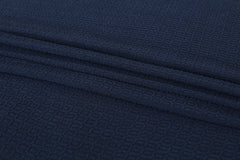 Waffles Terry Cotton Thermal Blanket - Royal Blue