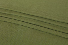 Waffles Terry Cotton Thermal Blanket - Sage