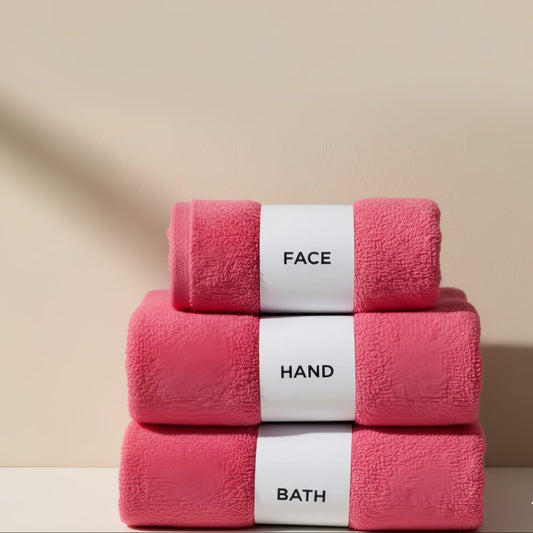 Pure Cloud Ultra Soft Towel Hot Pink Pack of 3