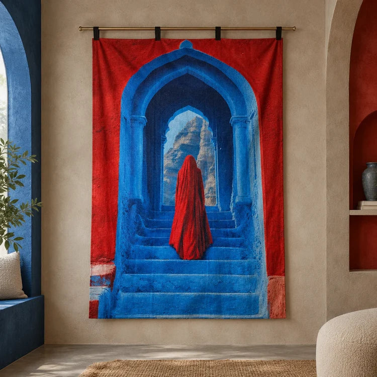 Azure Passage Wall Tapestry