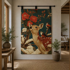 Crimson Season Wall Tapestry