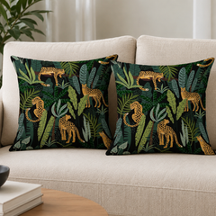 Leopard Grov Cushions Cover Pack of 2