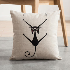 Pepper Cat Printed Cushion Covers Pack of 4