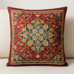 Vibrant Oriental Printed Cushion Cover pack of 4